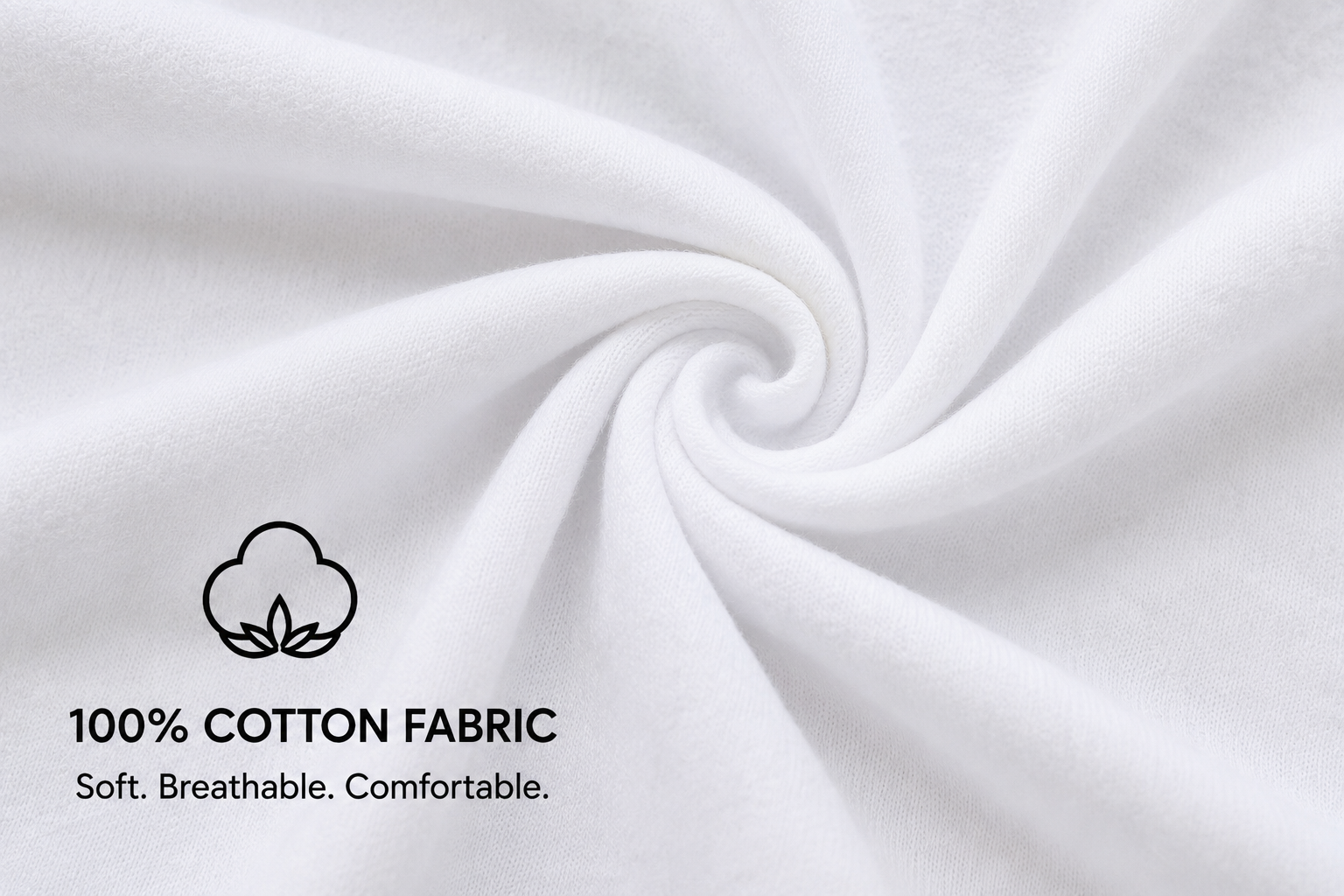 100% cotton fabric close-up