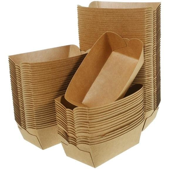 Bulk stacked kraft paper trays