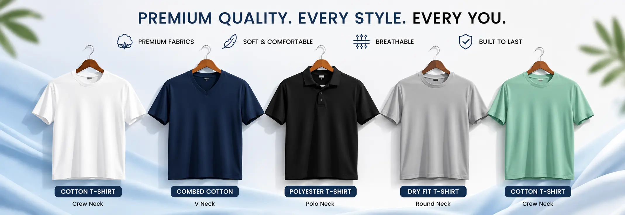 Garment factory quality inspection of folded t-shirts