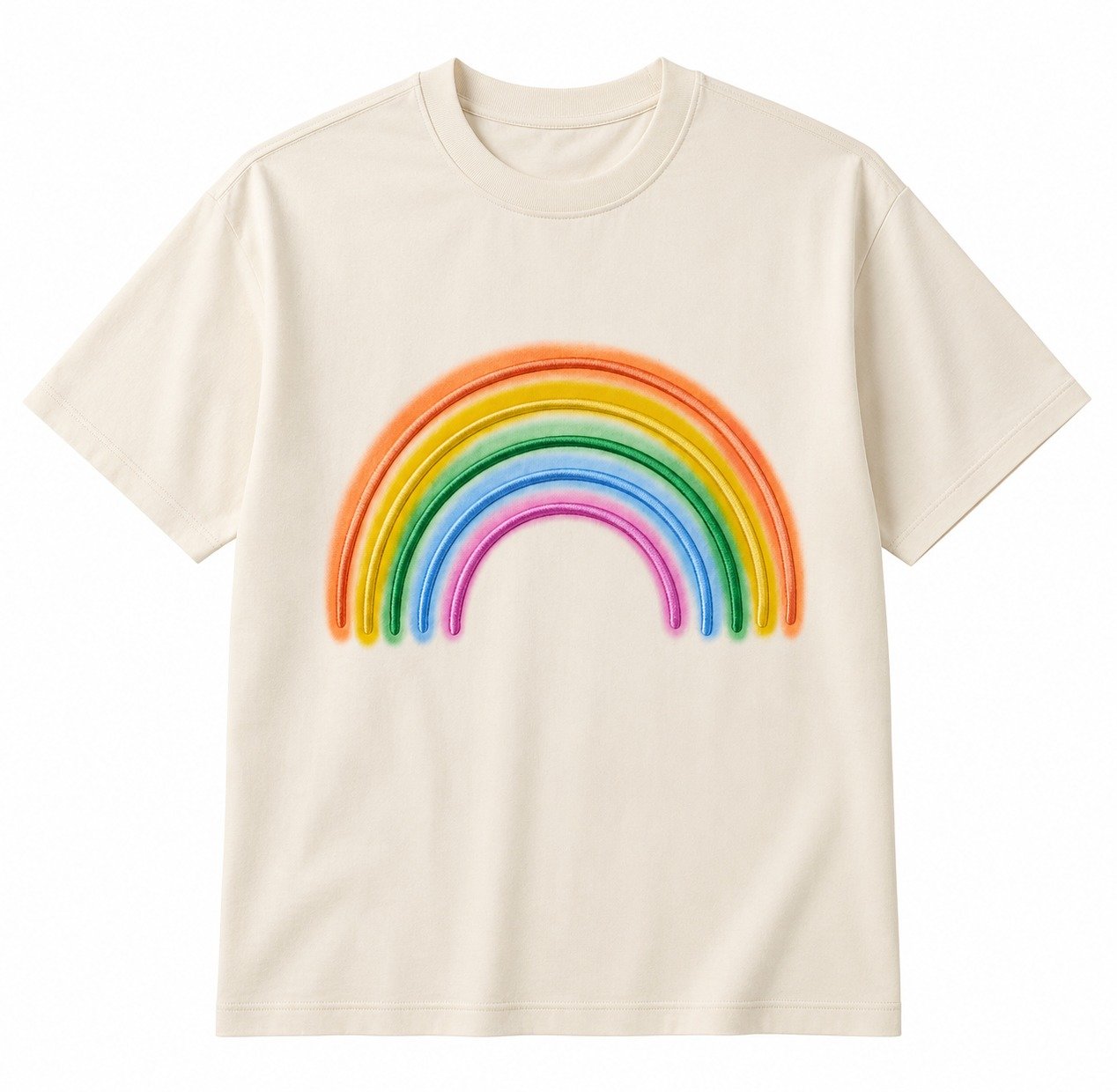 Custom printed t-shirt design 1, front view