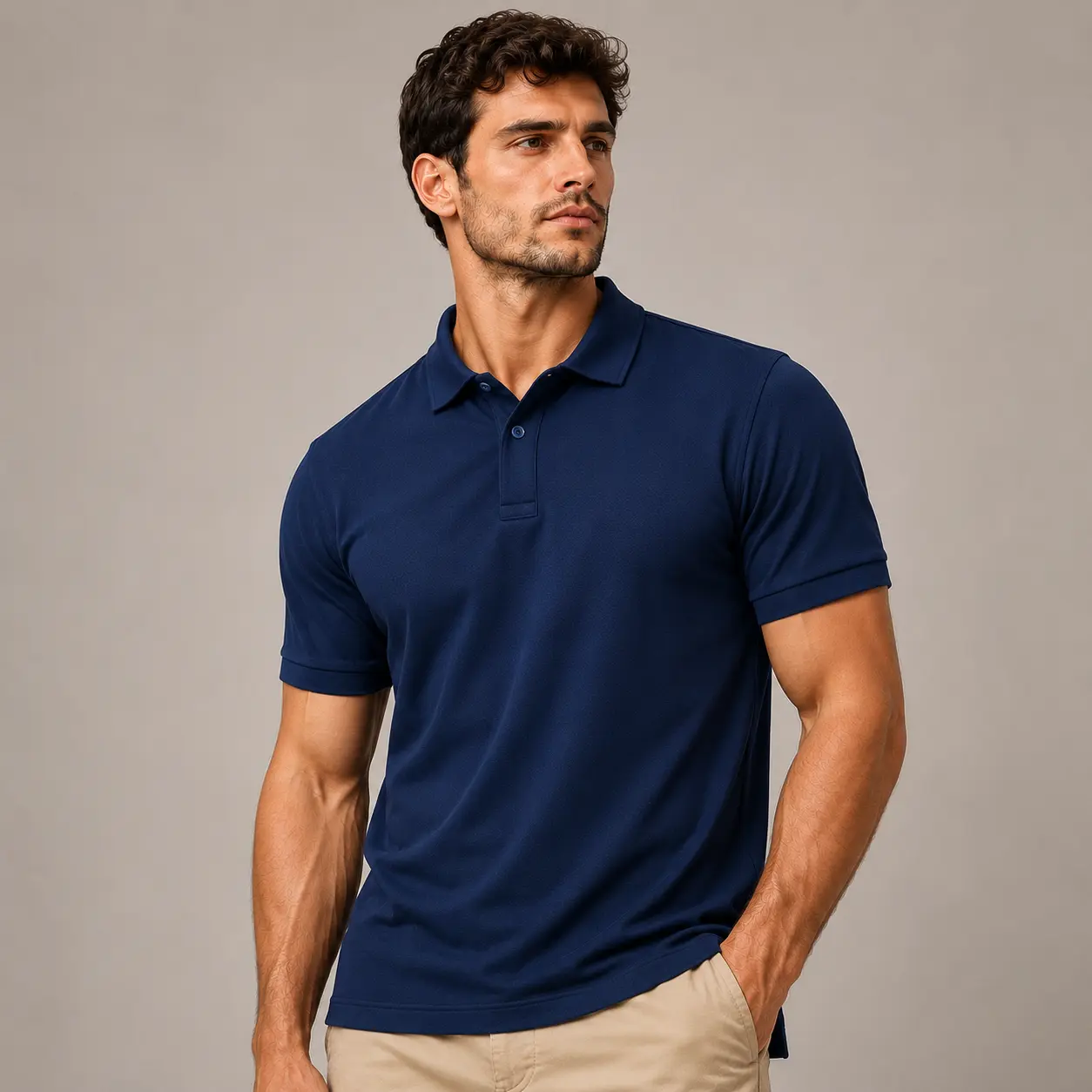 Navy Blue polo t-shirt