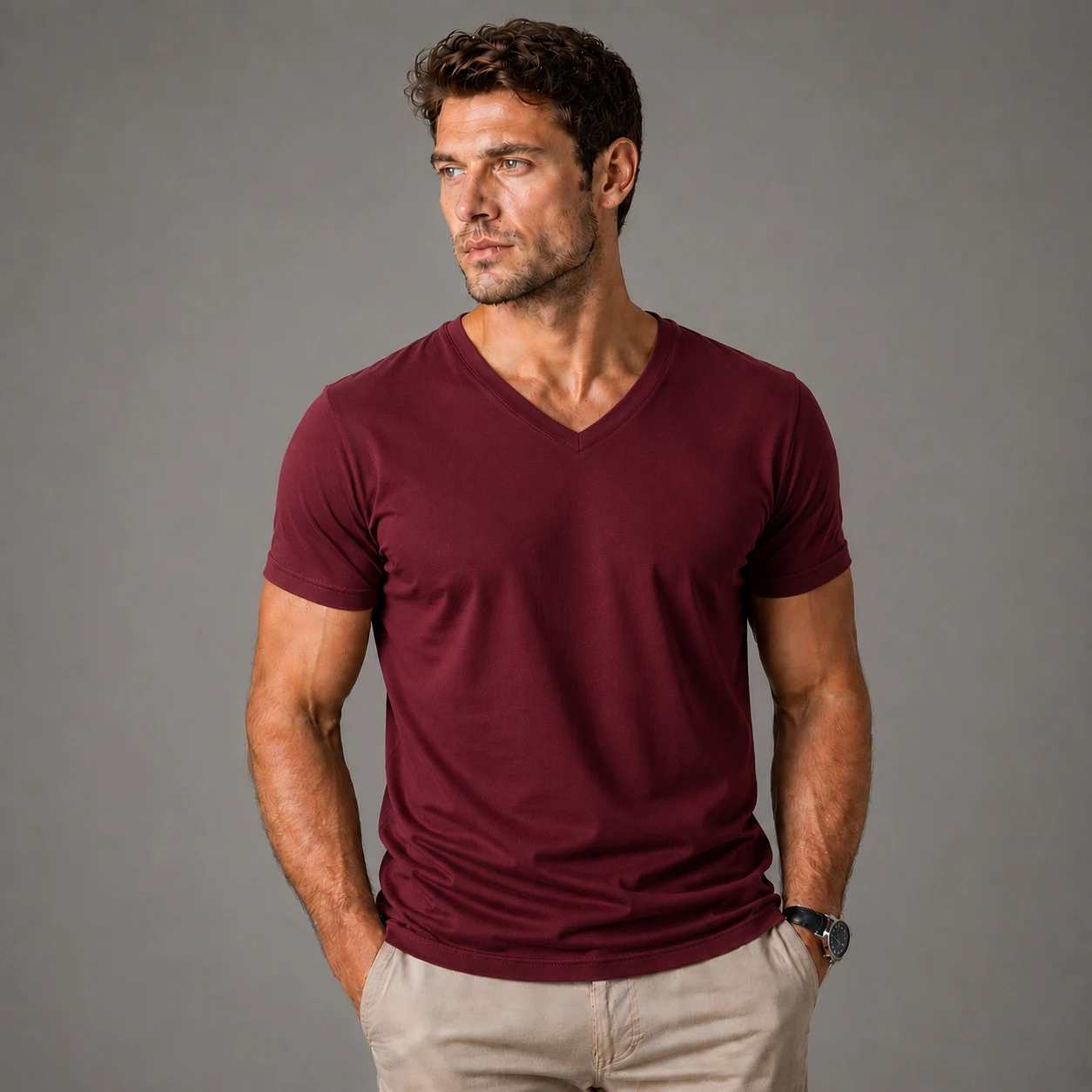 Maroon t-shirt
